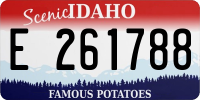 ID license plate E261788