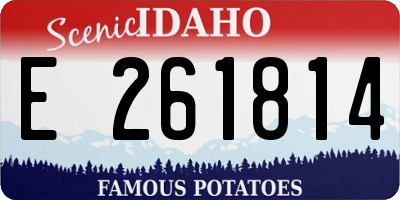 ID license plate E261814