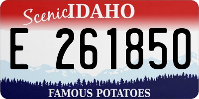 ID license plate E261850