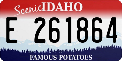 ID license plate E261864