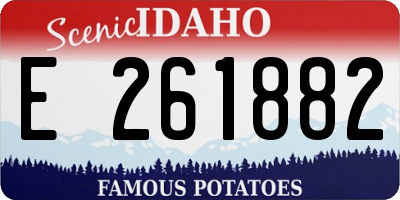 ID license plate E261882