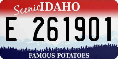 ID license plate E261901