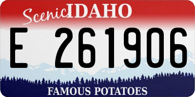 ID license plate E261906