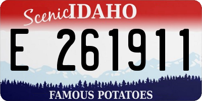 ID license plate E261911