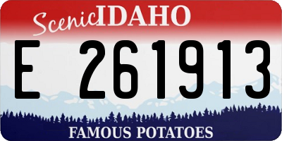 ID license plate E261913