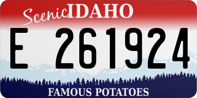 ID license plate E261924