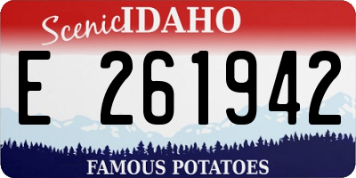 ID license plate E261942