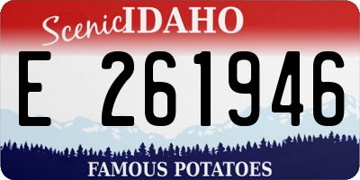 ID license plate E261946
