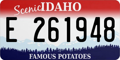ID license plate E261948