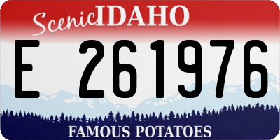 ID license plate E261976