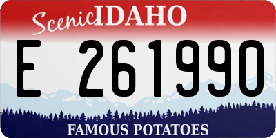 ID license plate E261990