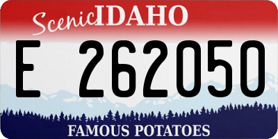 ID license plate E262050