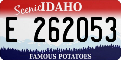 ID license plate E262053