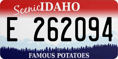 ID license plate E262094