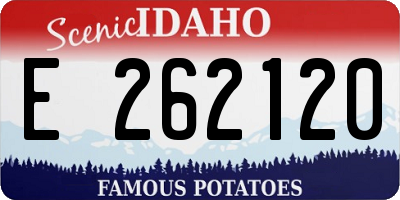 ID license plate E262120