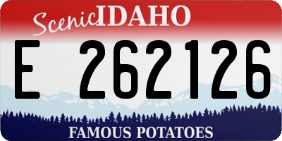 ID license plate E262126