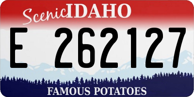 ID license plate E262127