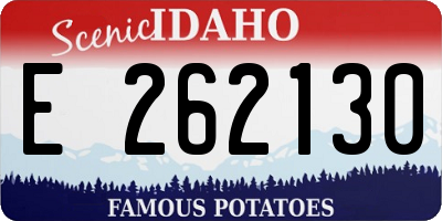 ID license plate E262130
