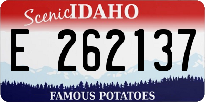 ID license plate E262137