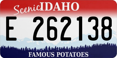 ID license plate E262138