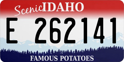 ID license plate E262141