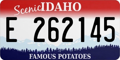 ID license plate E262145