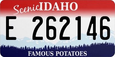 ID license plate E262146