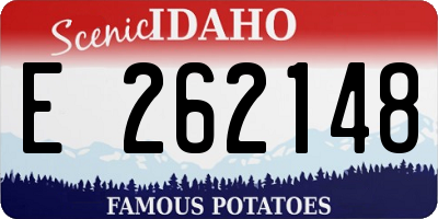 ID license plate E262148
