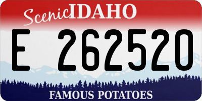 ID license plate E262520