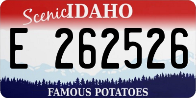 ID license plate E262526