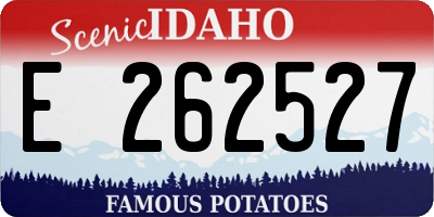 ID license plate E262527