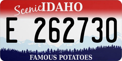 ID license plate E262730