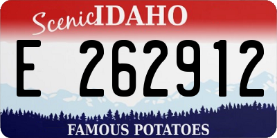 ID license plate E262912