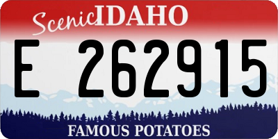 ID license plate E262915