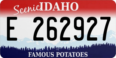 ID license plate E262927