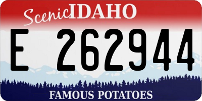 ID license plate E262944