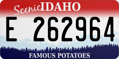 ID license plate E262964