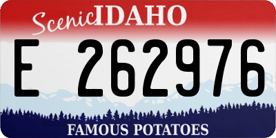 ID license plate E262976