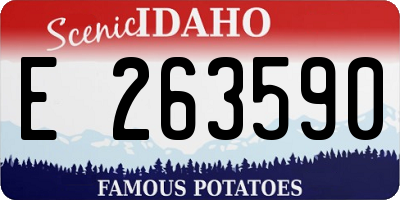 ID license plate E263590