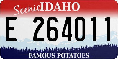ID license plate E264011