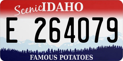 ID license plate E264079