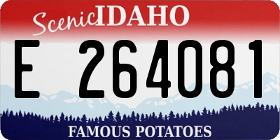ID license plate E264081