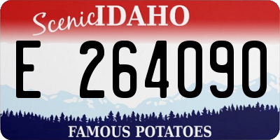 ID license plate E264090