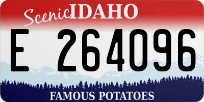 ID license plate E264096