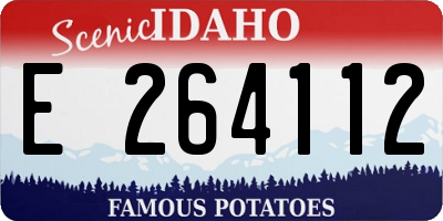 ID license plate E264112
