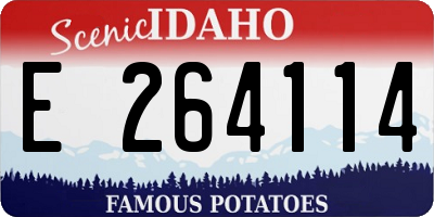 ID license plate E264114