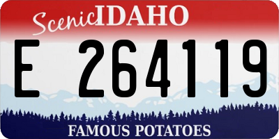 ID license plate E264119