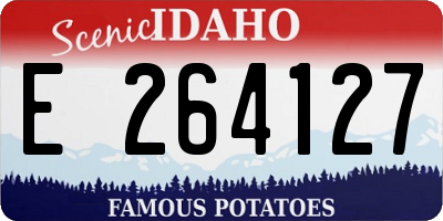 ID license plate E264127