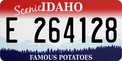 ID license plate E264128