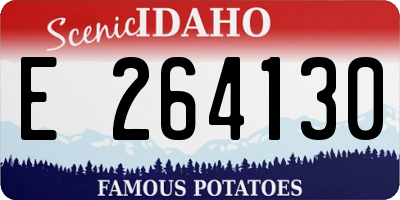 ID license plate E264130